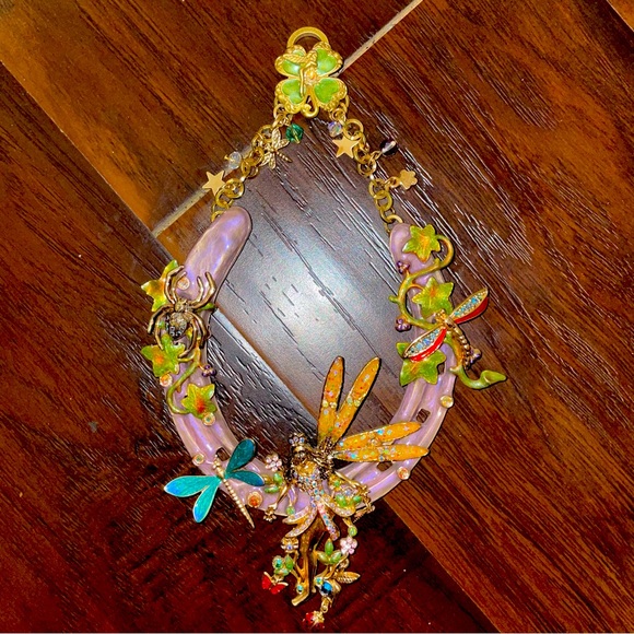 Kirks Folly Protected by Fairies Delphine Whimsical Horseshoe ornament